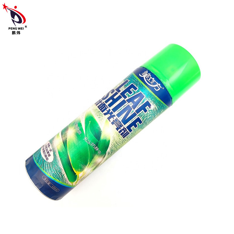 600ml জল ভিত্তিক পাতা শাইন স্প্রে ননটক্সিক ধাতু উপাদান বিশুদ্ধ রঙ