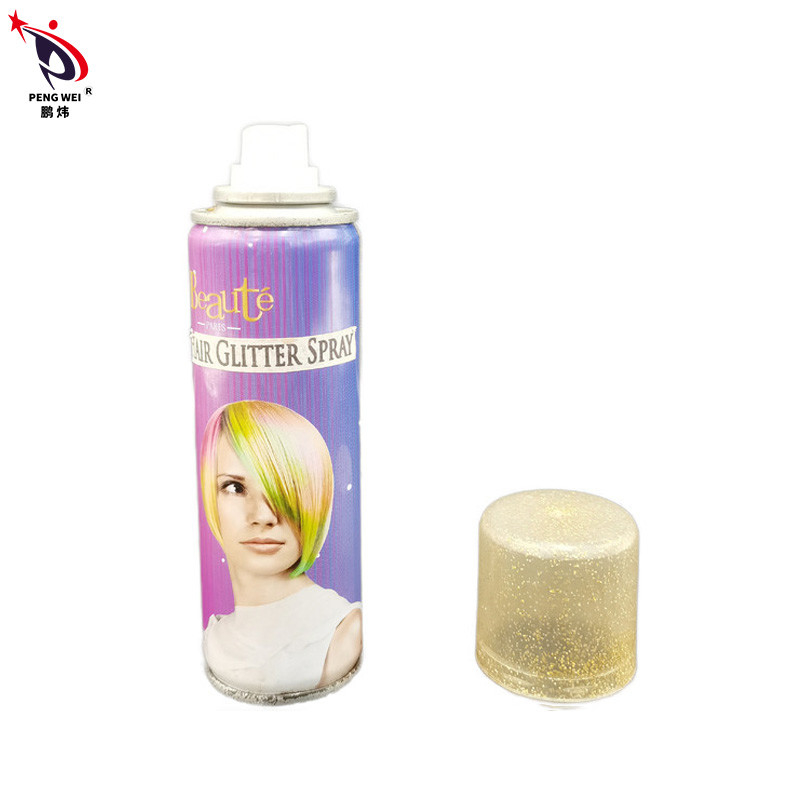 200ml হার্মলেস হেয়ার গ্লিটার স্প্রে গোল্ড কালার ননটক্সিক টেকসই