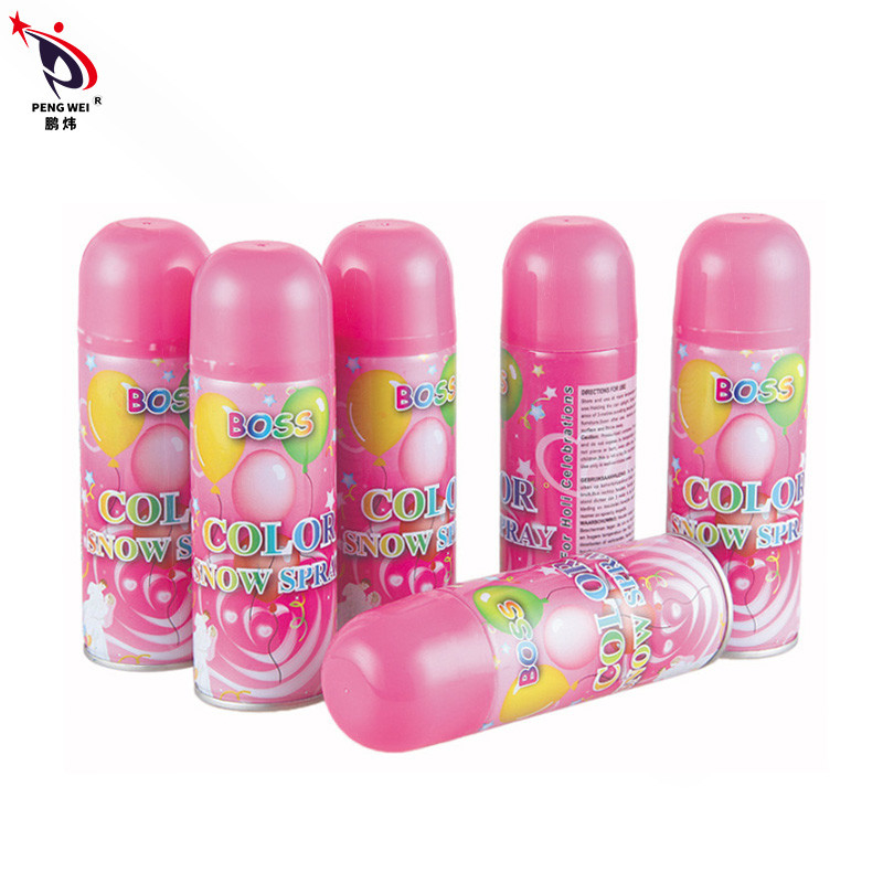 উৎসব উদযাপনের জন্য 250ml পার্টি কৃত্রিম বস রঙিন স্নো স্প্রে SEDEX এর পক্ষে