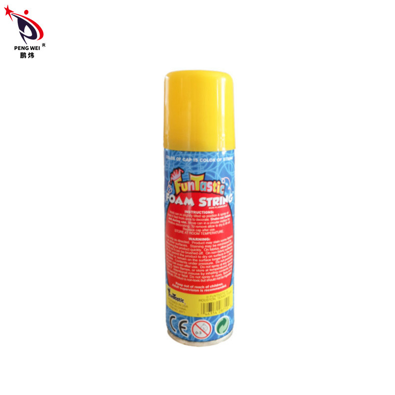 3OZ নন-ফ্লামেবল কালার সিলি স্ট্রিং স্প্রে পার্টি ক্রেজি স্ট্রিং ISO9001