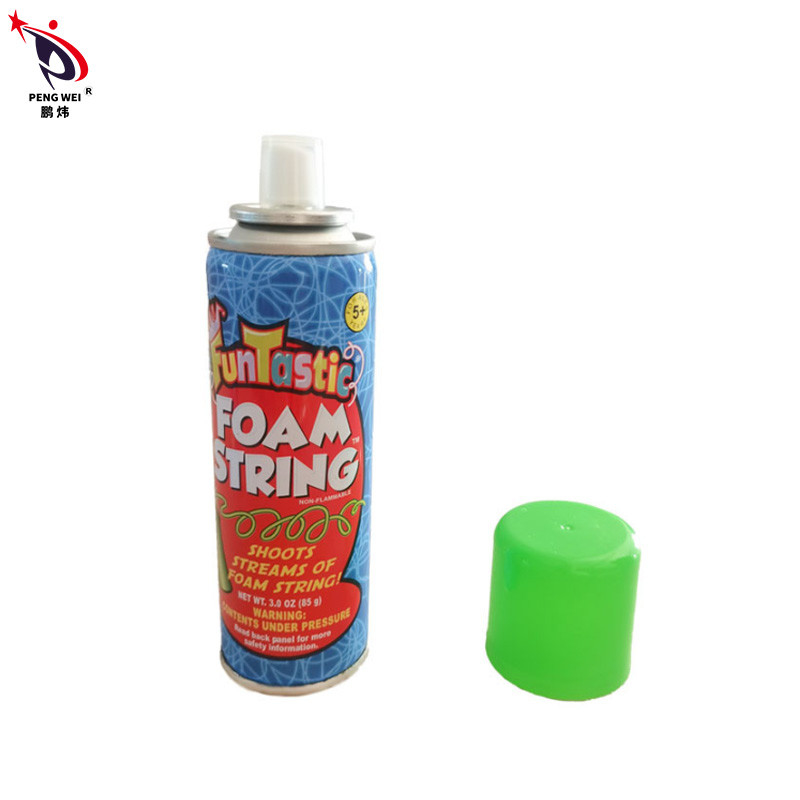 3OZ নন-ফ্লামেবল কালার সিলি স্ট্রিং স্প্রে পার্টি ক্রেজি স্ট্রিং ISO9001