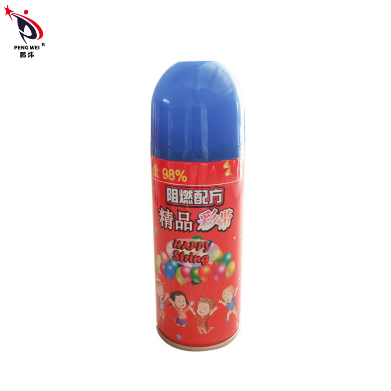 রঙিন অ বিষাক্ত Nonflammable সিলি স্ট্রিং স্প্রে পার্টি সজ্জা