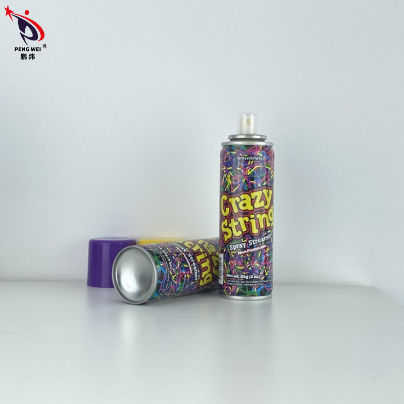 OEM 8+ বয়স রেঞ্জ গফি স্ট্রিং স্প্রে মজার রঙিন বোকা স্ট্রিং স্প্রে