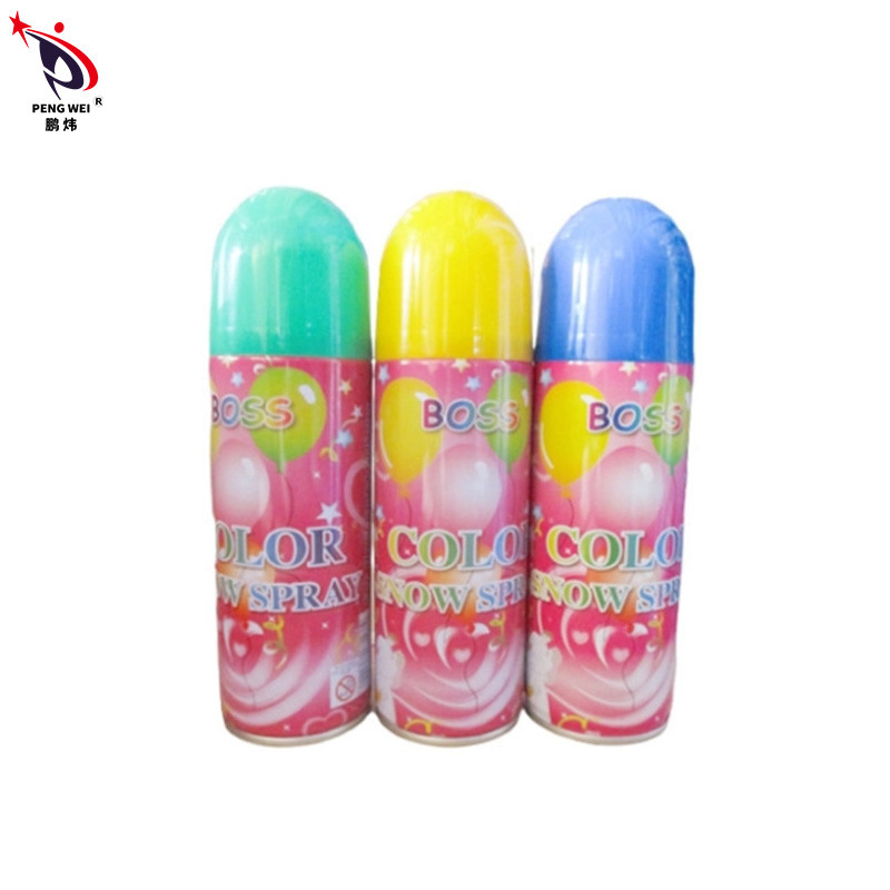সাদা বা রঙিন কৃত্রিম তুষার স্প্রে 400ml উৎসব উদযাপন